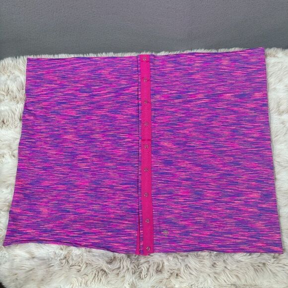 Ivivva Vinyasa Scarf Lululemon Village Chill Scarf Pink Purple Snap Closure Wrap - Picture 2 of 9